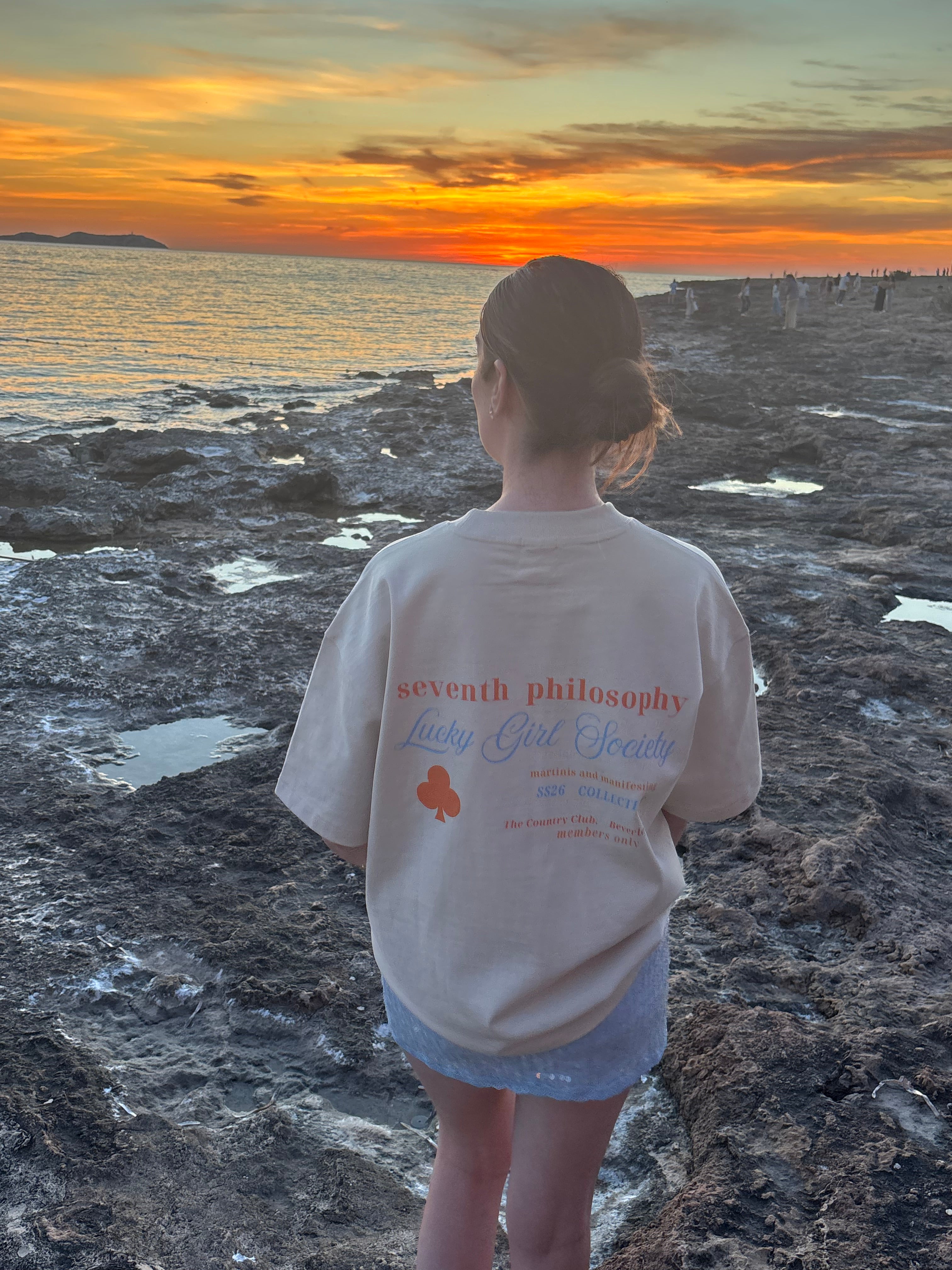 Summer Sunset Boxy Tee